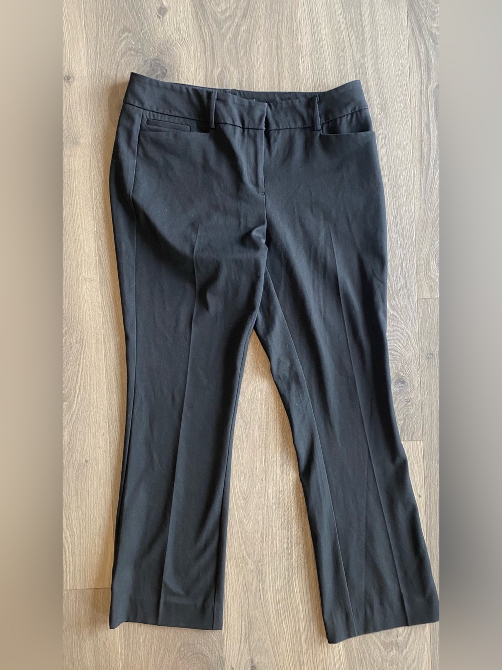 New York and Company black dress pants mid-rise, straight-leg trousers size 8